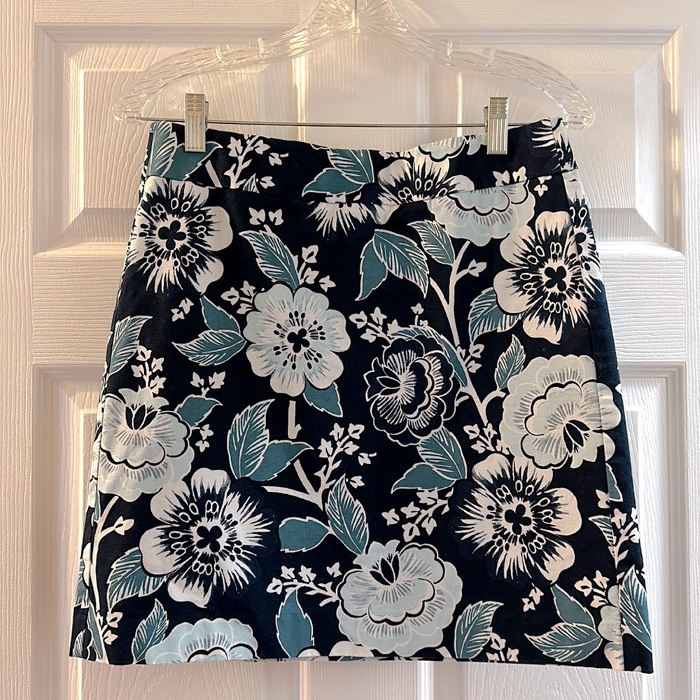 Loft Floral Pencil Skirt